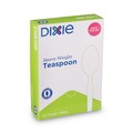 Cutlery | Dixie TH207 Heavyweight Plastic Cutlery Teaspoons - White (100/Box) image number 2