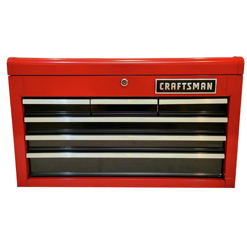 Tool Storage | Craftsman CMMT81563 26 in. 6-Drawer Tool Chest - Red/Black image number 0