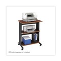 Office Desks & Workstations | Safco 1881CY 29.5 in. x 20 in. x 35 in. Muv Three Level Engineered Wood Machine Cart/Printer Stand - Cherry/Black image number 1
