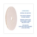 Cleaning & Janitorial Accessories | Boardwalk BWK4020NHE 20 in. Diameter Natural Hog Hair Burnishing Floor Pads - Tan (5/Carton) image number 5