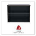 Office Filing Cabinets & Shelves | Alera ALELS593020ES Open Office 29-1/2 in. x 19-1/8 in. x 22-7/8 in. Low Storage Cabinet Credenza - Espresso image number 3