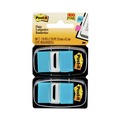 Office Jansan | Post-it Flags 680-BB2 Standard Page Flags in Dispenser - Bright Blue (50-Flags/Dispenser, 2-Dispensers/Pack) image number 0