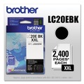 Bulk Savings Pricing 2 | Brother LC20EBK INKvestment 2,400 Page-Yield Super High-Yield Ink - Black image number 2