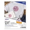 Office Jansan | Avery 08938 8.5 in. x 11 in. Fabric Transfers - White (18/Pack) image number 0