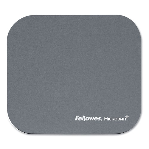 Office Furniture Accessories | Fellowes Mfg Co. 5934001 9 in. x 8 in. Mouse Pad with Microban Protection - Graphite image number 0