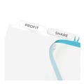Office Jansan | Avery 11446 Index Maker 11 in. x 8.5 in. 5-Tab Print and Apply Clear Label Dividers - White (25/Box) image number 1