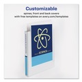 Office Jansan | Avery 09301 3 EZD Rings 1 in. Capacity 11 in. x 8.5 in. Durable View Binder with DuraHinge - White image number 5