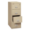 Office & Office Supplies | FireKing 4-2131-CPA 20.81 in. x 31.56 in. x 52.75 in. Insulated 4-Drawer Vertical File with 1-Hour Fire Protection - Parchment image number 2