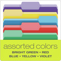 File Folders | Pendaflex 84370 Assorted 1/3-Cut Tabs Letter Size File Folders with Erasable Tabs - Assorted Colors (30/Pack) image number 5