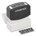 Office Jansan | Universal UNV10136 Pre-Inked 1.69 in. x 0.56 in. Obscures Area Security Stamp - Black image number 3