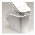 Food Trays, Containers, and Lids | Rubbermaid Commercial FG9G5700WHT ProSave 5.4-Gallon Plastic Shelf Ingredient Bin - White image number 1