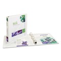 Office Jansan | Avery 01318 Heavy-Duty 1 in. Capacity 11 in. x 8.5 in. 3 Ring View Binder with DuraHinge, One Touch EZD Rings, and Extra-Wide Cover - White image number 1