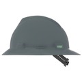 Hard Hats | MSA 454731 V-Gard Slotted Full-Brim Hat with Staz-On Suspension - Gray image number 2
