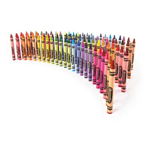 crayon品 Crayola Classic Color Crayons in Flip-Top Pack with Sharpener (96/Box)