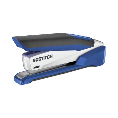 Office Jansan | PaperPro 1118 28-Sheet Capacity InPower Spring-Powered Desktop Stapler with Antimicrobial Protection - Blue/Silver image number 0
