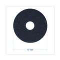 Office Jansan | Boardwalk BWK4013BLA 13 in. Diameter Stripping Floor Pads - Black (5/Carton) image number 6