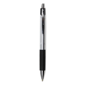 PENS PENCILS AND MARKERS | Universal UNV15540 12-Piece Comfort Grip Retractable Medium 1mm Ballpoint Pen - Black