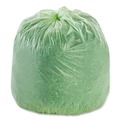 Percentage Off | Stout by Envision E3039E11 EcoSafe-6400 30 in. x 39 in. 1.1 mil. 30 Gallon Compostable Bags - Green (48/Box) image number 1
