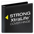 Office Jansan | Cardinal 17501CB Performer 3 Slant D Ring 2 in. Capacity ClearVue Binder - Black image number 3
