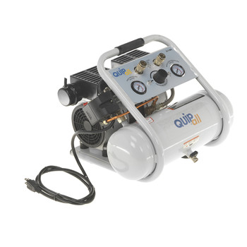 AIR COMPRESSORS | Quipall 2-1-SIL 1 HP 1.6 Gallon Oil-Free Hotdog Air Compressor