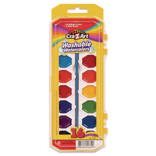 Arts & Crafts Supplies | Cra-Z-Art 10652WM-36 Washable Watercolors Palette Tray - Assorted Colors (16/Set) image number 0