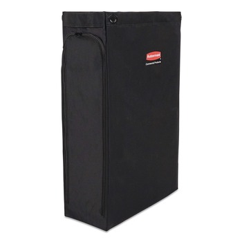 Rubbermaid Commercial 9 in. x 21.1 in. x 33 in. 3.7 Bushels Side-Load Linen Bag for Rubbermaid Commercial 2202581/2202527/2202587 Carts - Black (4/Carton)