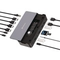 Office Jansan | Verbatim 32174 15-in-1 256GB Vi3000 SSD Audio/DisplayPort/HDMI/Micro SD/RJ45/SD/USB-A/USB-C USB-C Pro Docking Station - Gray image number 2