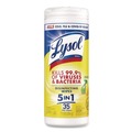 Cleaning & Disinfecting Wipes | LYSOL Brand 19200-81145 7 in. x 7.25 in. 1-Ply Disinfecting Wipes - Lemon and Lime Blossom, White (35 Wipes/Canister, 12 Canisters/Carton) image number 1