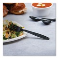 Cutlery | SOLO GDR5FK-0004 Guildware Cutlery Extra Heavyweight Plastic Forks - Black (1000/Carton) image number 3