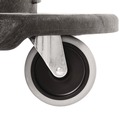 Dollies | Rubbermaid Commercial FG264600BLA 20.25 in. x 45 in. x 8 in. 300 lbs. Capacity 2-Container Tandem Dolly - Black image number 3