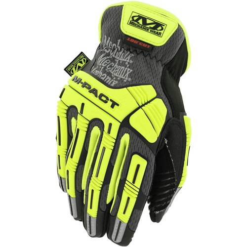 Work Gloves | Mechanix Wear SMC-C91-009 Hi-Viz Open Cuff E5 Gloves - Medium image number 0
