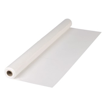 Hoffmaster 40 in. x 300 ft. Plastic Roll Tablecover - White (1/Carton)