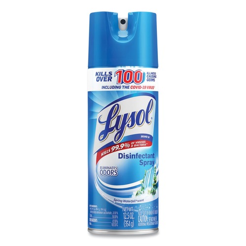 Cleaning & Janitorial Supplies | LYSOL Brand 19200-02845 12.5 oz. Liquid Disinfectant Spray - Spring Waterfall Scent image number 0