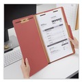  | Universal UNV10280 6-Section 2-Divider Pressboard Classification Folders - Legal, Red (10/Box) image number 3