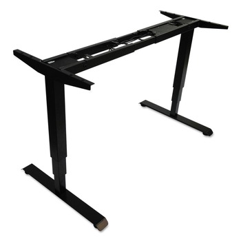 Alera AdaptivErgo 48.06 in. x 24.35 in. x 25 in. to 50.7 in. Sit-Stand 3-Stage Electric Height-Adjustable Table Base - Black