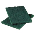 Cleaning & Janitorial Accessories | Scotch-Brite PROFESSIONAL 86 Commercial 6 in. x 9 in. Heavy Duty Scouring Pads - Green (12-Piece/Pack 3-Pack/Carton) image number 1