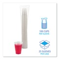  | Boardwalk BWKTRANSCUP9CT 9 oz. Polypropylene Plastic Cold Cups - Translucent (100 Cups/Sleeve, 25 Sleeves/Carton) image number 3