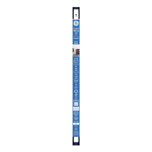 Light Bulbs | GE 37162 20W 8W Daylight T8 T12 24 in. Tube (6/Carton) image number 0