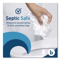 Cleaning & Janitorial Supplies | Boardwalk B6144 2-Ply Septic Safe Toilet Tissue - White (96/Carton) image number 5