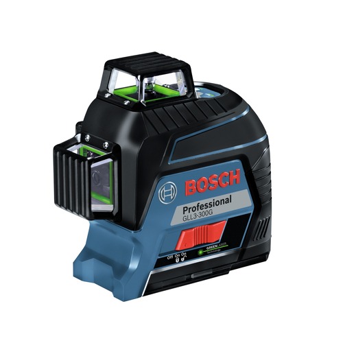 Laser Levels | Factory Reconditioned Bosch GLL3-300G-RT 360 Degrees Green-Beam Three-Plane Leveling and Alignment-Line Laser image number 0