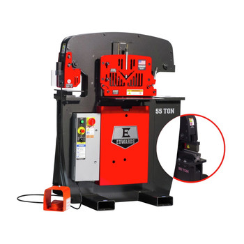 GWP 510023 | Edwards 55233022 55 Ton 3PH 230V Ironworker with 10 in. Brake