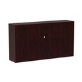  | Alera ALEVA286615MY 64.75 in. x 15 in. x 35.38 in. Valencia Series 4-Compartment Hutch with Doors - Mahogany image number 1