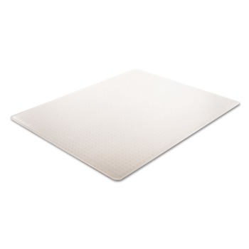 Deflecto 46 in. x 60 in. Rectangle Medium Pile Carpet SuperMat Frequent Use Flat Chair Mat - Clear