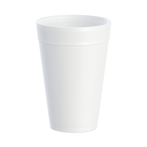 Just Launched | Dart 32TJ32 32 oz. Foam Drink Cups - White (500/Carton) image number 0