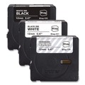 Labels | Brother P-Touch BTAG3M01 0.47 in. x 13.1 ft. Genuine P-Touch BTAG Label Tapes - White on Clear, Black on White, White on Black image number 1
