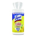 Cleaning & Janitorial Supplies | LYSOL Brand 19200-77182 7 in. x 7.25 in. 1-Ply Disinfecting Wipes - Lemon and Lime Blossom, White (80 Wipes/Canister) image number 1