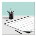 Calendars & Planners | Brownline C177437 12-Month (Jan-Dec): 2026 22 in. x 17 in. EcoLogix Artwork Monthly Desk Pad Calendar - White/Green Sheets, Black Binding/Corners image number 3