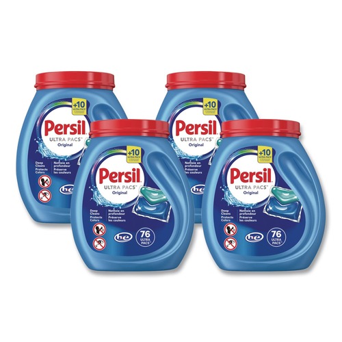 Cleaning & Janitorial Supplies | Persil 24200 05515 Ultra Pacs Everyday Clean Laundry Detergent - Original (4/Carton) image number 0