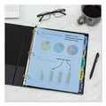 Office Jansan | Avery 16170 Write and Erase Big Tab 11 in. x 8.5 in. 5-Tab 3-Hole Punched Durable Plastic Dividers - Assorted (1-Set) image number 7