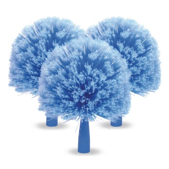 Gritt Commercial GRI1033PK 8 in. Length Cobweb/Corner Duster Brush - Blue (3/Pack)
